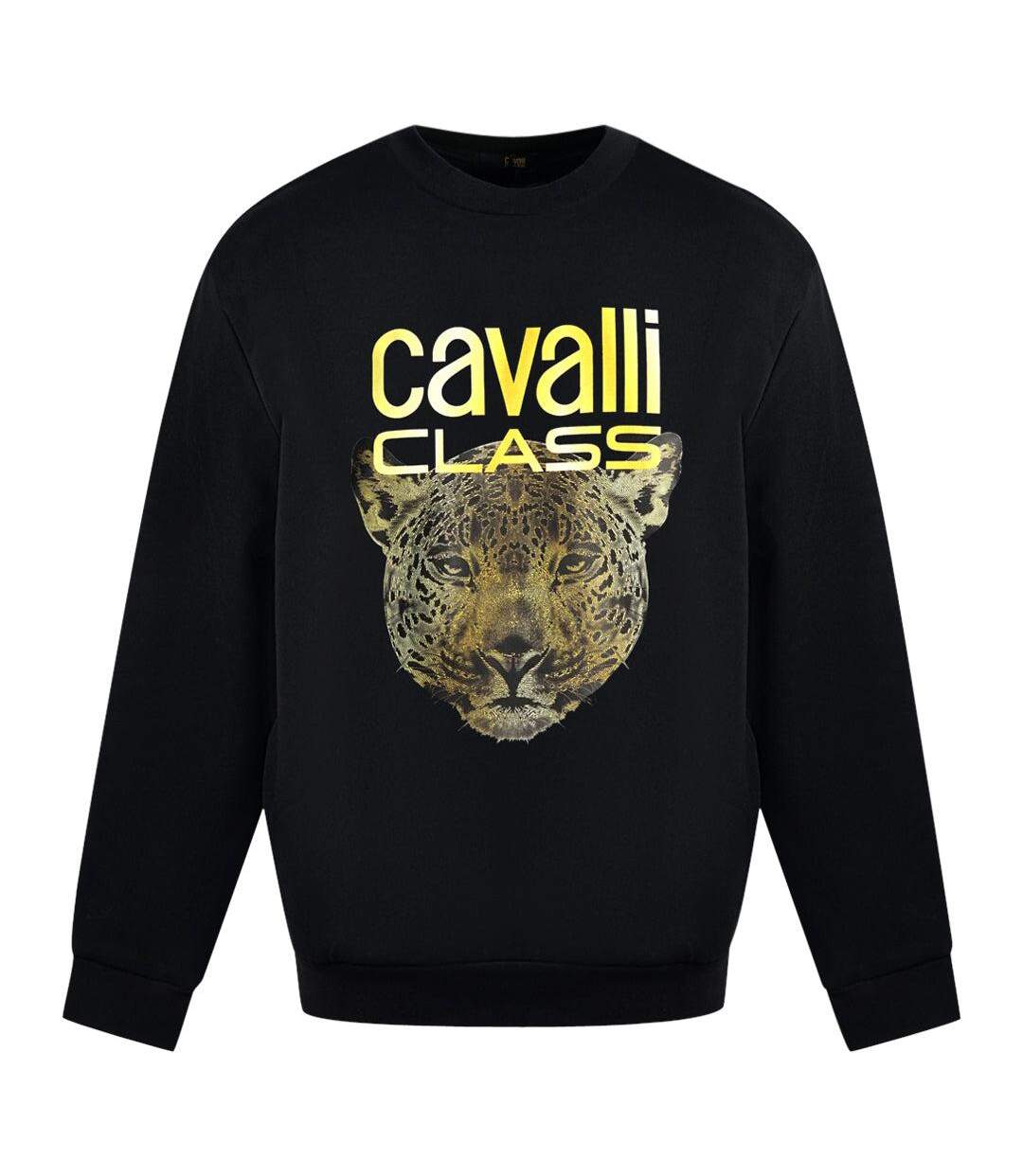 Sweat Motif/style Imprimé Léopard Homme Noir Cavalli Class-1