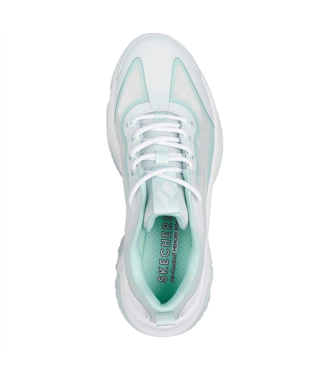 Baskets Motif/style Épais Moonhiker Femme Vert Clair Skechers-4