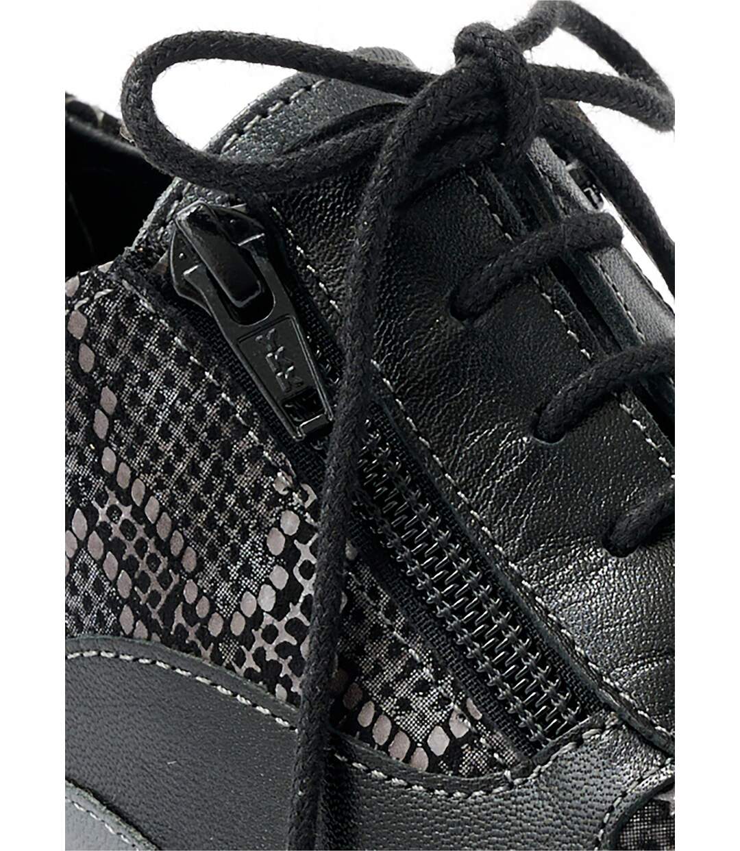 Derbies cuir zippées effet laçage-4
