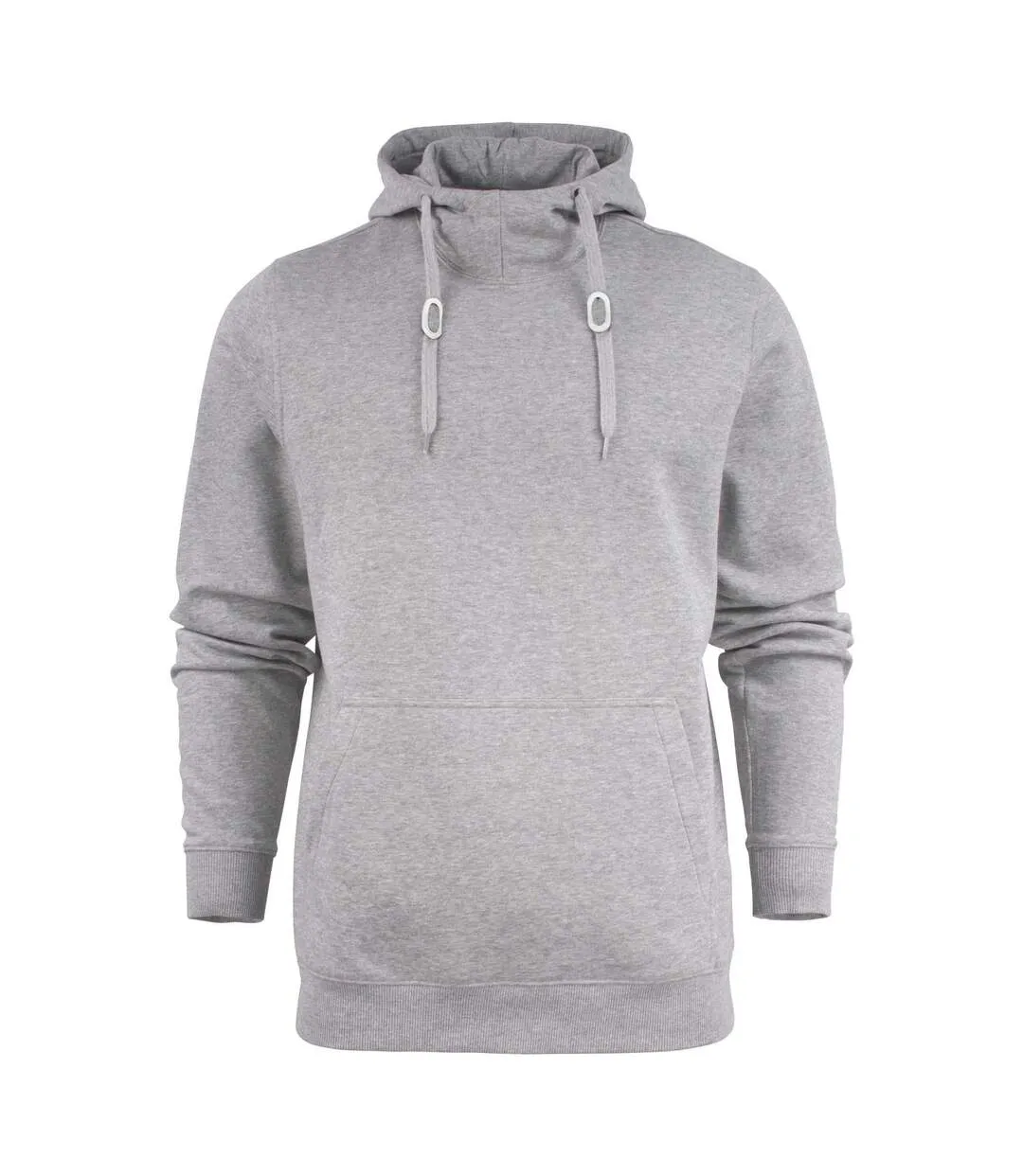 Womens/ladies Fastpitch Hoodie Grey Melange Printer-1