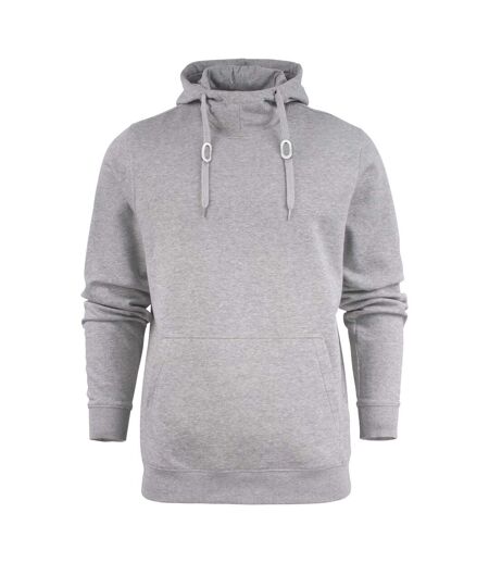 Womens/ladies Fastpitch Hoodie Grey Melange Printer