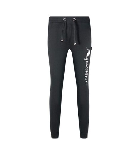 Mens Logo Jogging Bottoms Black Aquascutum