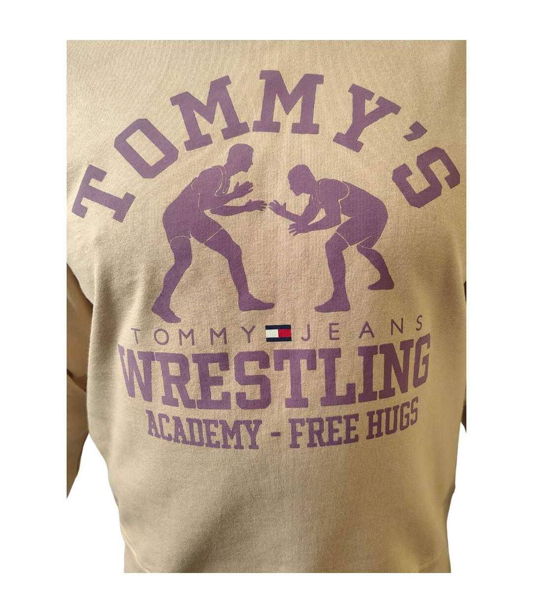 Sweat À Capuche Motif/style Logo Homme Beige Tommy Jeans-4