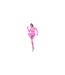 Legging 7/8 Femme Rose Nike-1