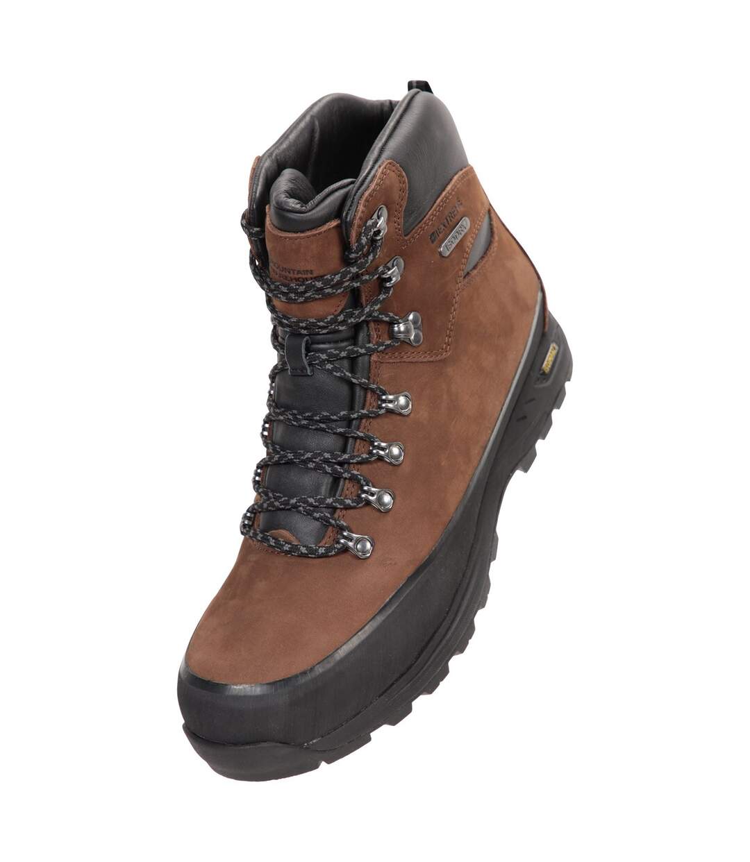 Mens quest nubuck isogrip hiking boots brown Mountain Warehouse-1