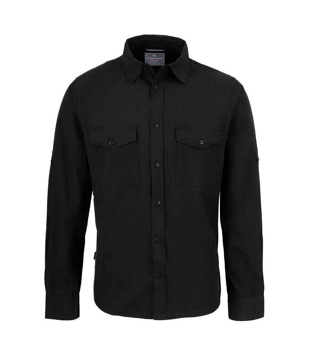 Mens Expert Kiwi Long-sleeved Shirt Black Craghoppers-2
