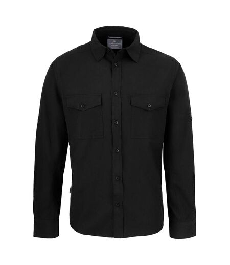 Mens Expert Kiwi Long-sleeved Shirt Black Craghoppers