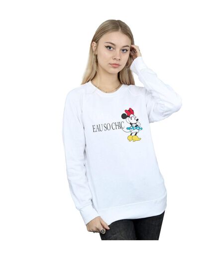 Disney Sweatshirt Femme/Dame Minnie Mouse Eau So Chic (Blanc) - UTBI28165