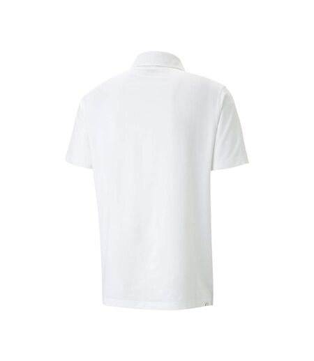 Polo blanc/bleu homme puma grind