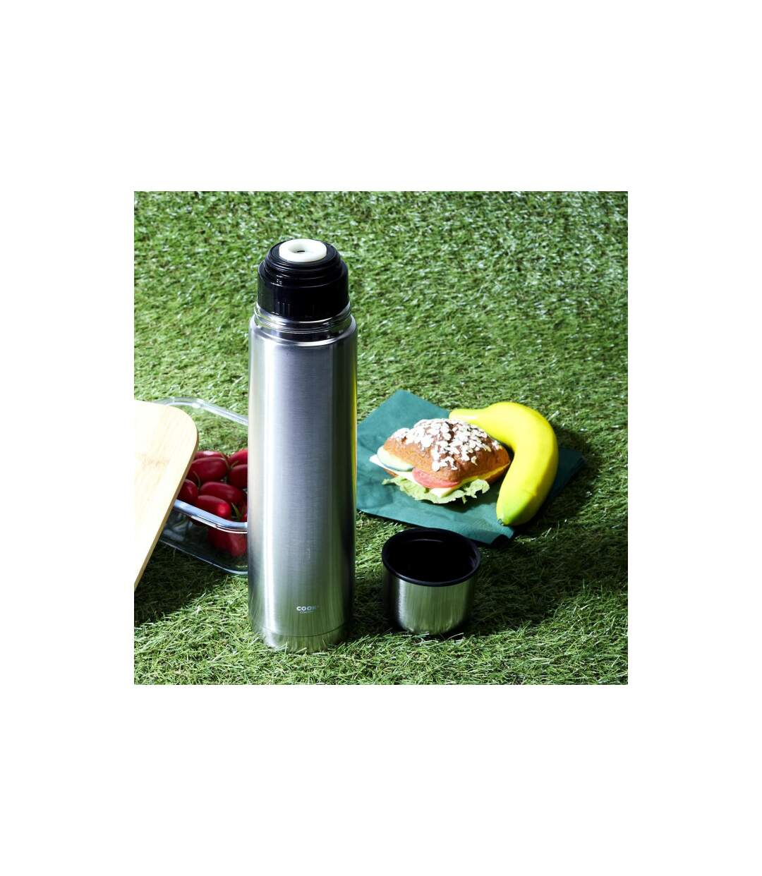 Bouteille Isotherme Inox Transport 1L Argent-5