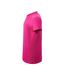 T-shirt Motif/style Uni Femme Fuchsia JHK-3