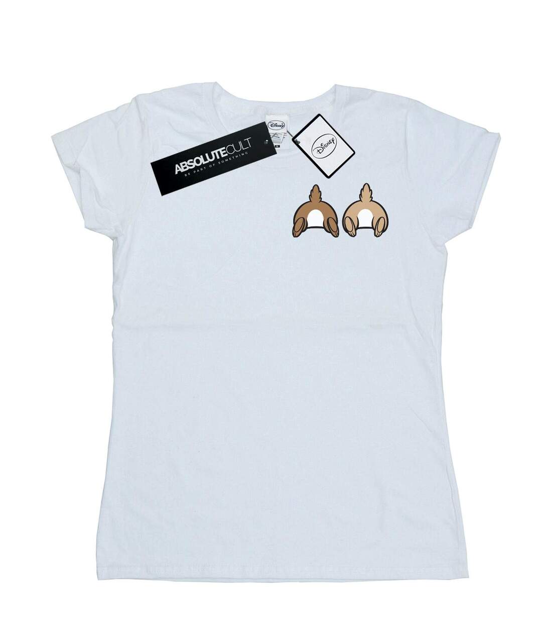 Disney - T-shirt CHIP N DALE BACKSIDE BREAST PRINT - Femme (Blanc) - UTBI15541-1