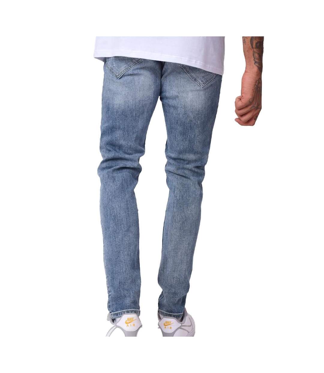 Jean skinny bleu homme project x paris délavé avec trou - 28-2