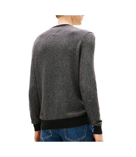 Pull gris chiné homme tommy hilfiger pima