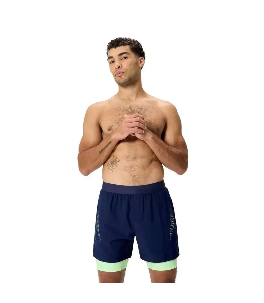 Short De Bain Volley Homme Bleu Marine Vert Speedo-2
