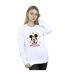 Disney Sweatshirt étoiles Mickey Mouse Femme/Ladies (Blanc) - UTBI28907-2