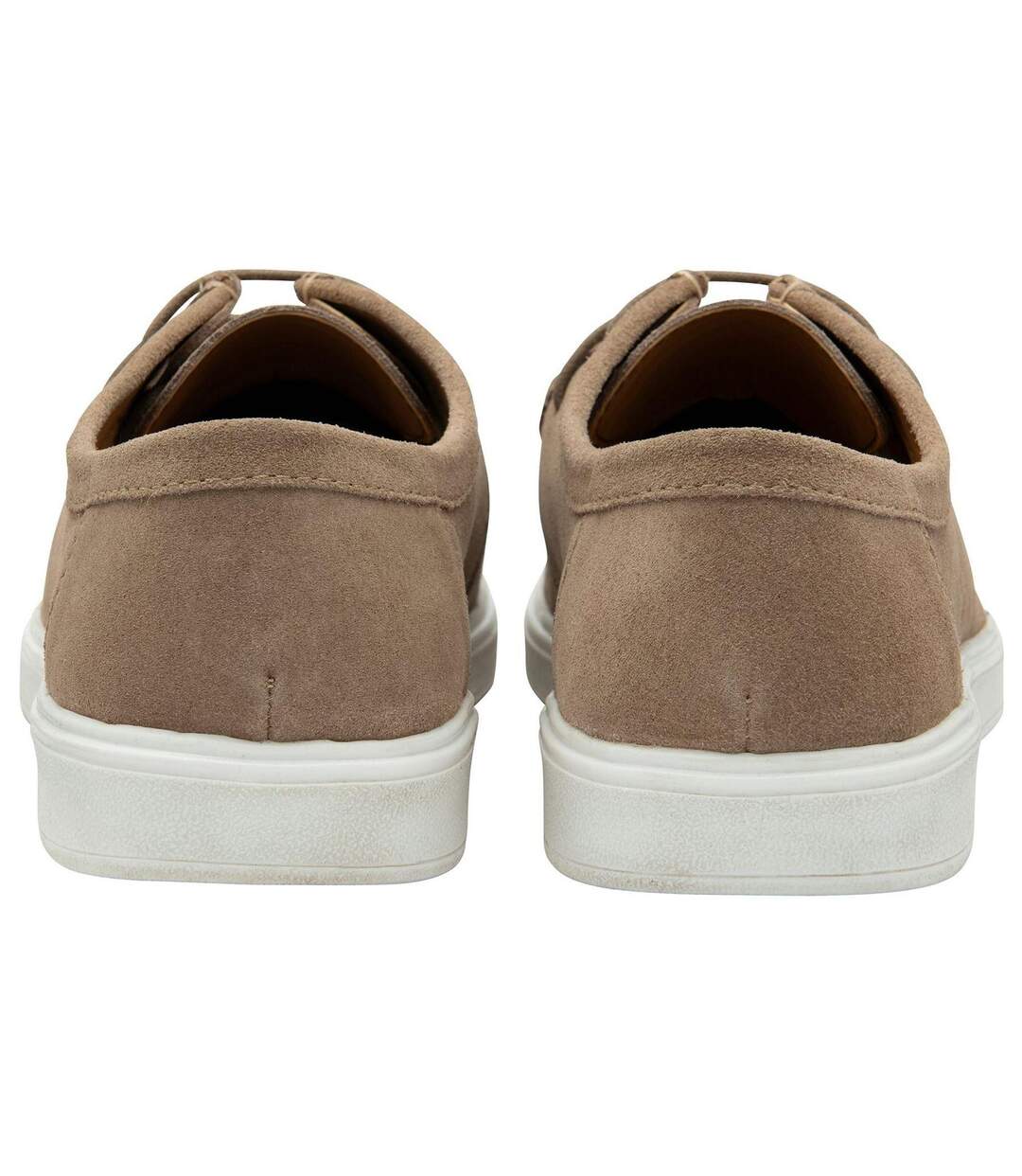 Mens Declan Suede Flat Moccasins Stone Lotus Shoes-2
