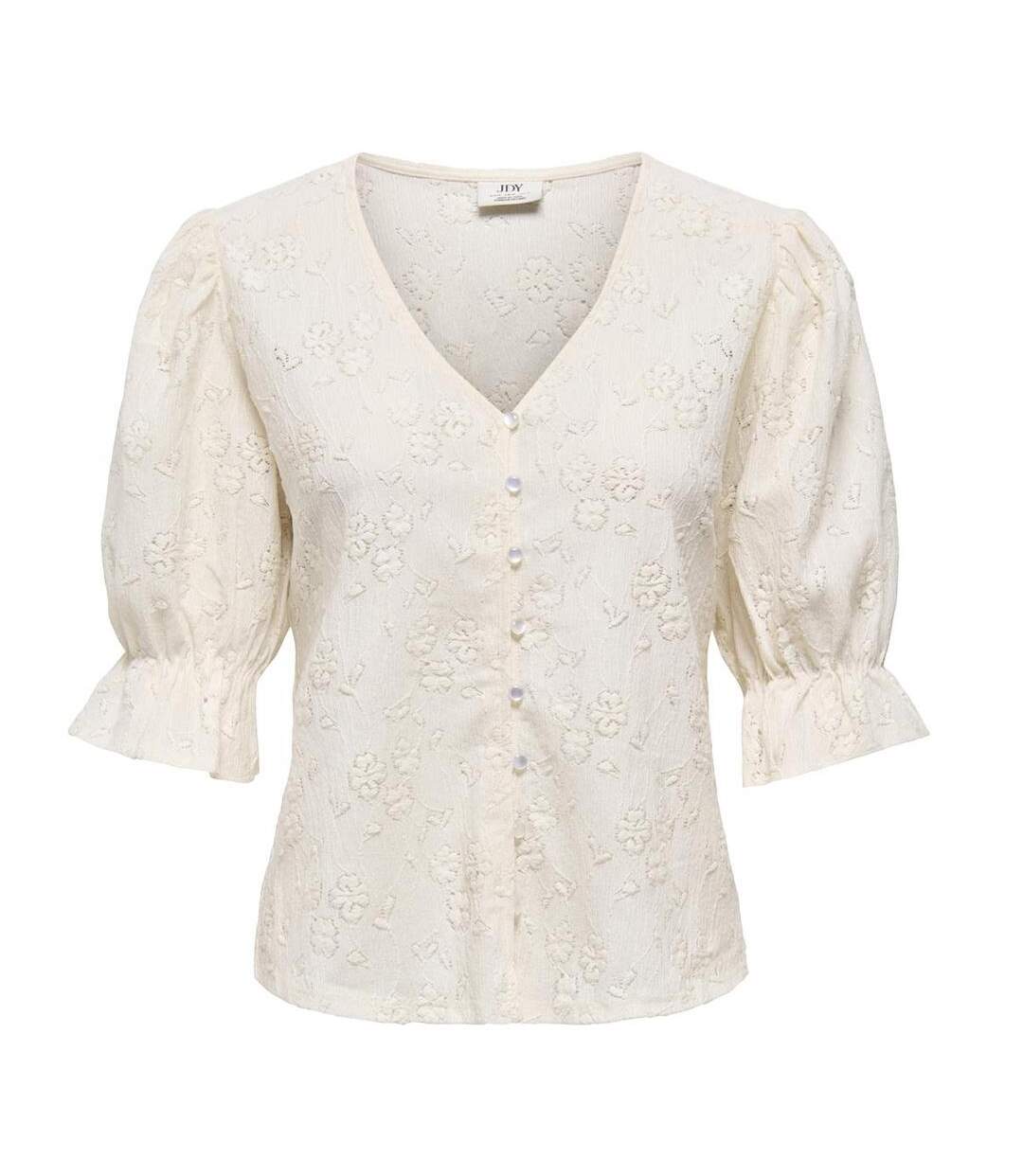 Blouse écru femme jdy jakobe 2/4-2
