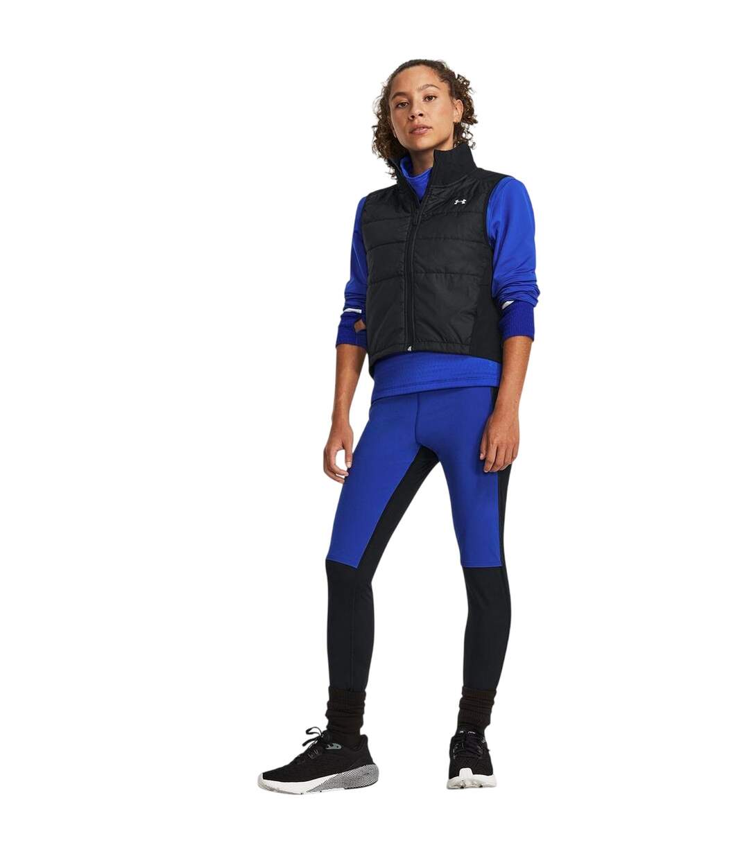 Collants De Course Qualifier Femme Noir Bleu Under Armour-1