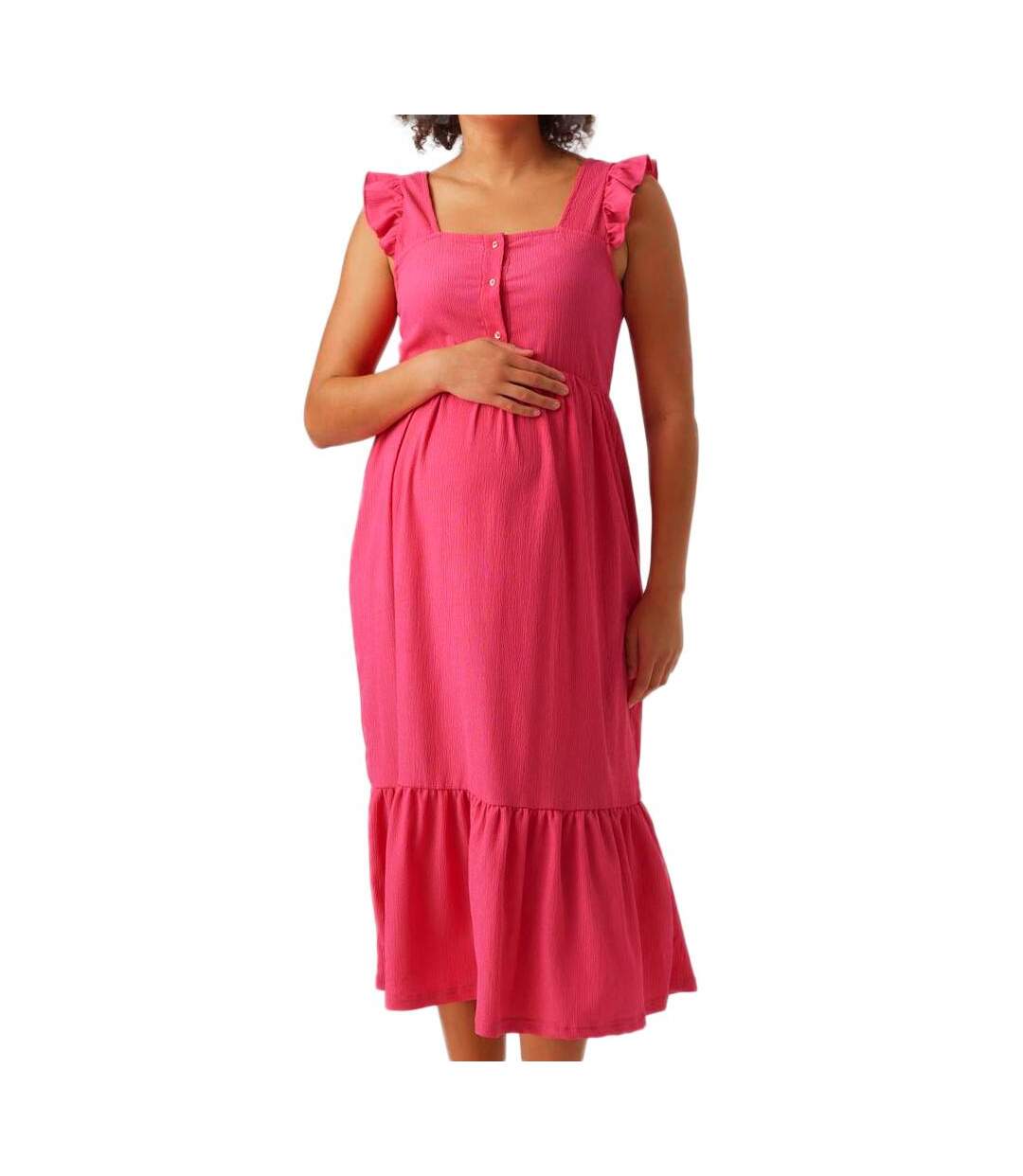 Robe Rose Femme Mamalicious Caileen - L