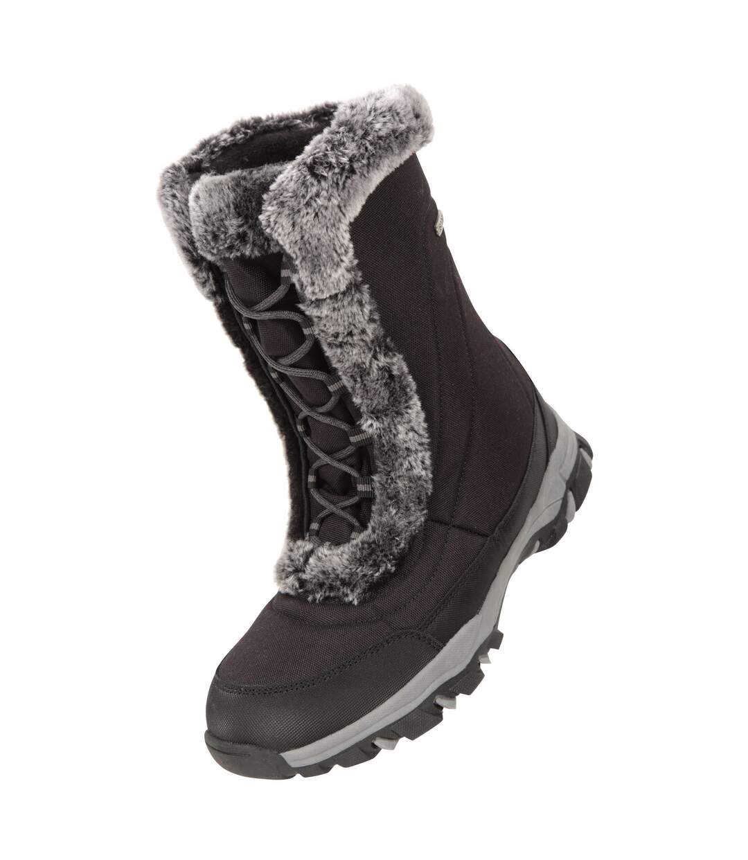 Womens/ladies Ohio Snow Boots Black Mountain Warehouse-1