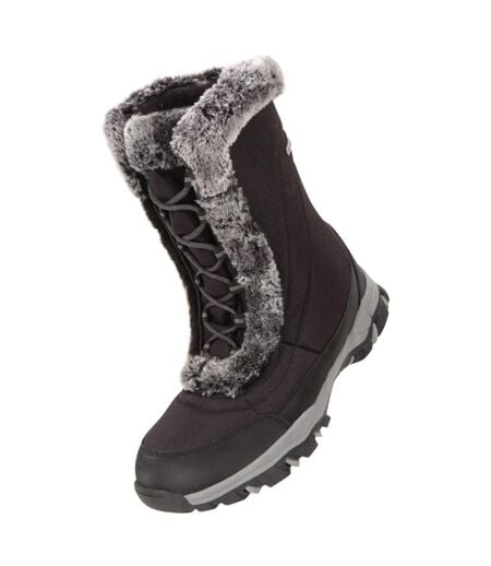 Womens/ladies Ohio Snow Boots Black Mountain Warehouse