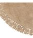 Tapis Rond à Franges Bohemia 150cm Beige Foncé-2
