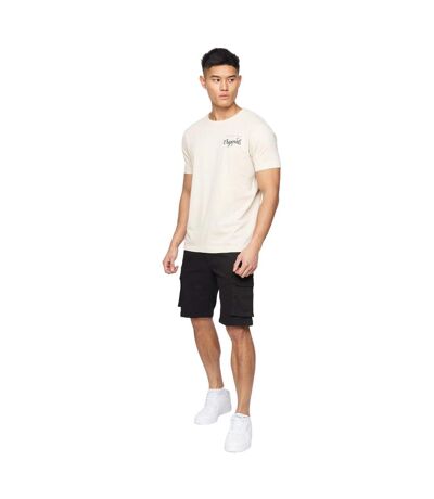 Mens Frentons Cargo Shorts Black Crosshatch