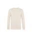 Sweat organic homme blanc cassé B&C-1