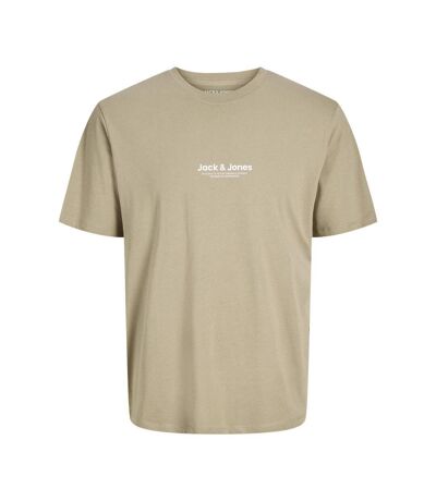 T-shirt beige homme jack & jones whvesterbro 12266156 - l