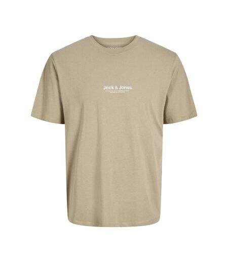 T-shirt beige homme jack & jones whvesterbro 12266156 - l
