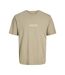 T-shirt beige homme jack & jones whvesterbro 12266156 - l-1
