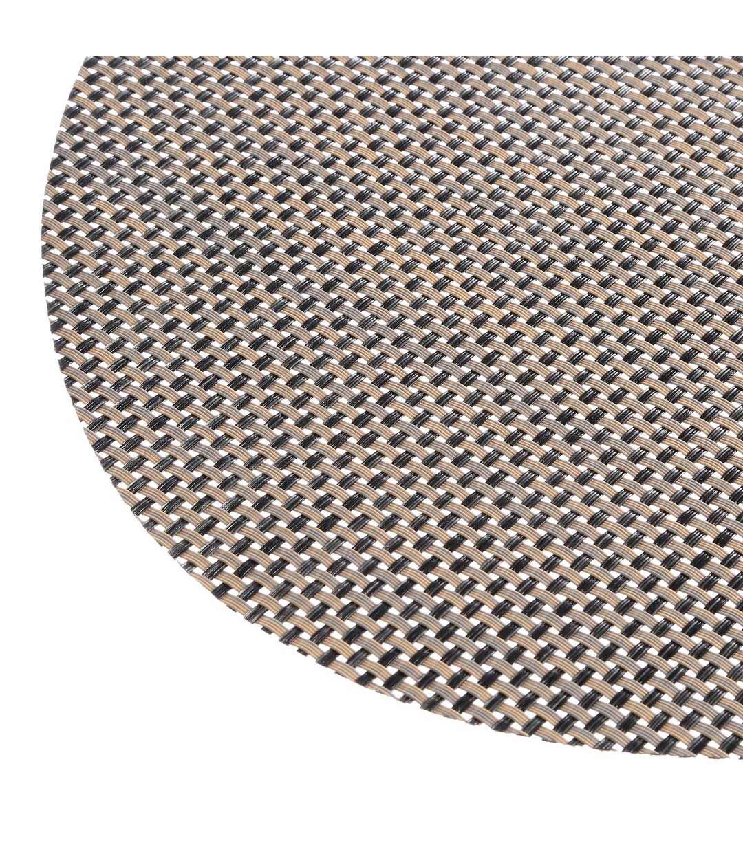 Set de Table Ovale Maoli 35x48cm Noir & Naturel-2