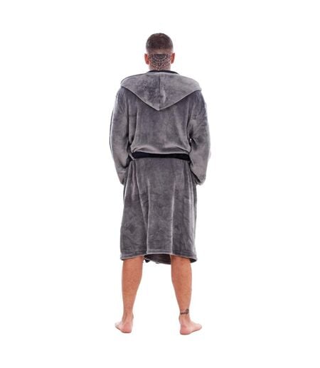 Robe De Chambre Homme Gris Noir Keanu