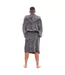 Robe De Chambre Homme Gris Noir Keanu-3