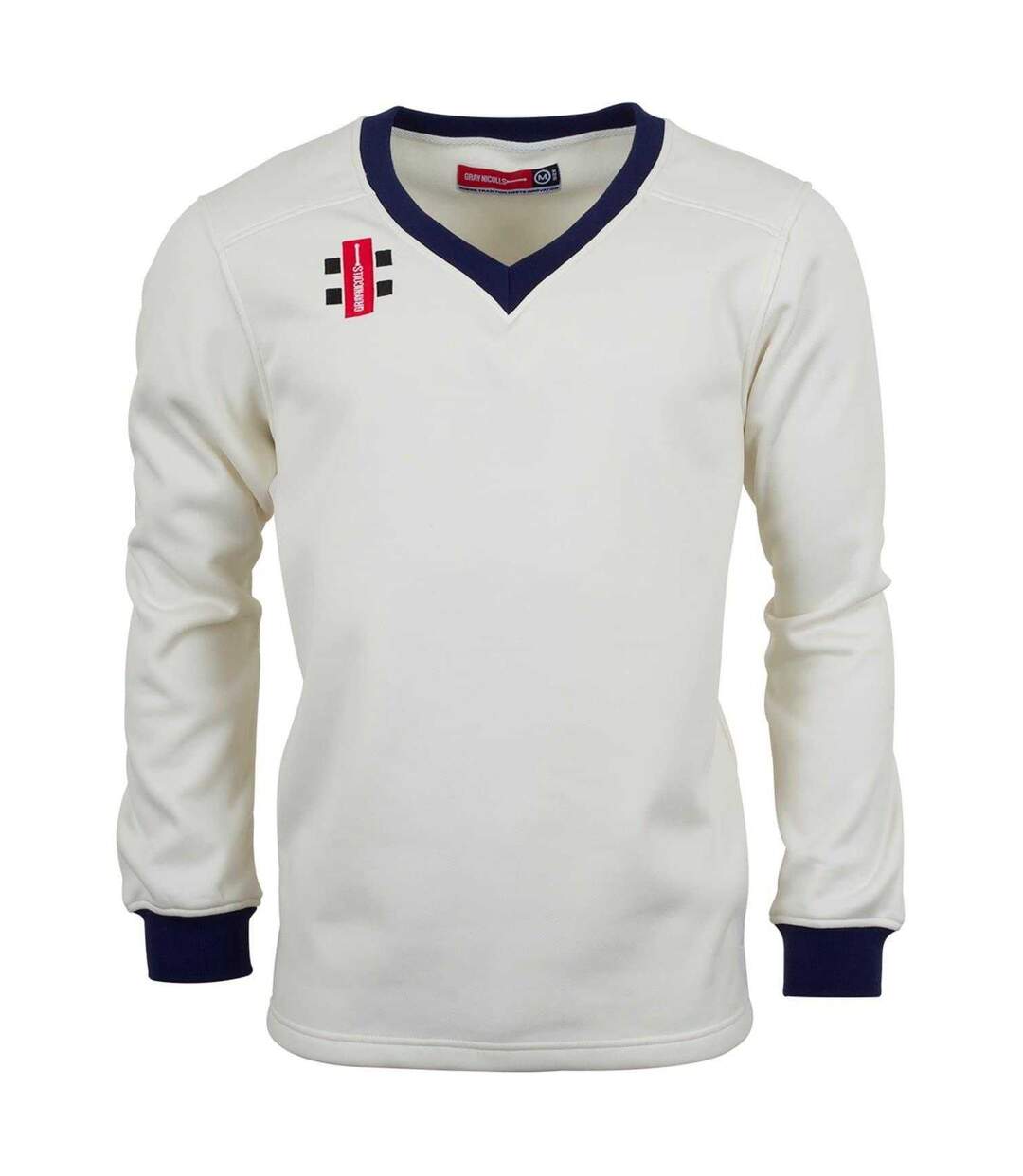 Pull Motif/style Logo Brodé Adulte Blanc Cassé Bleu Marine Gray-Nicolls-1
