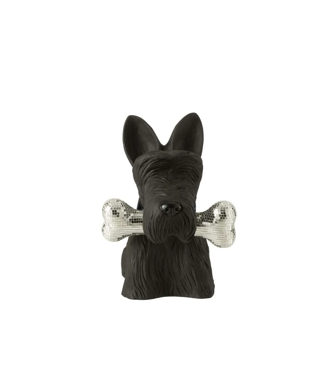 Statuette Terrier Écossais Disco 39cm Noir-2
