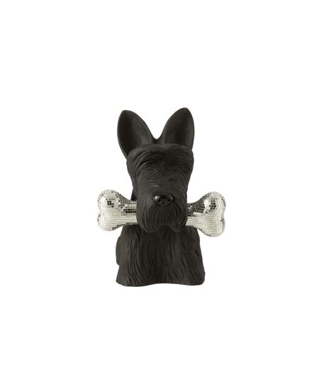 Statuette Terrier Écossais Disco 39cm Noir