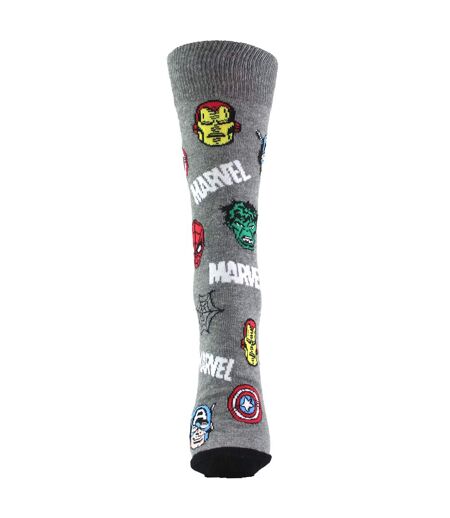 Mens Novelty Marvel Socks - Captain America, Spiderman, Hulk Design