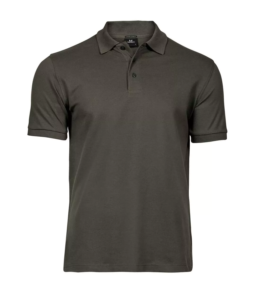 Mens Luxury Stretch Polo Shirt Deep Green Tee Jays-1