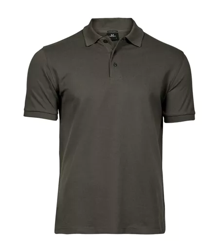 Mens Luxury Stretch Polo Shirt Deep Green Tee Jays