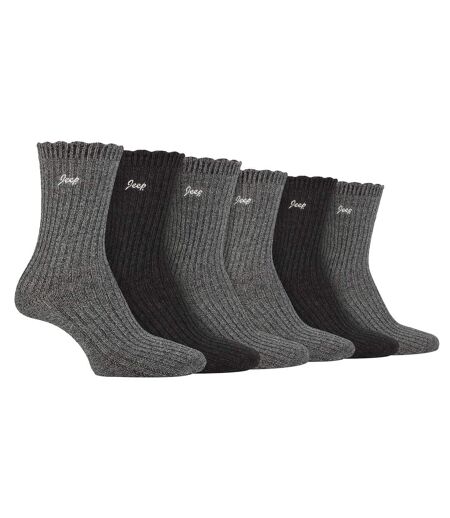 Ladies 6 Pack Bamboo Boot Socks | Cute Scalloped Top Socks