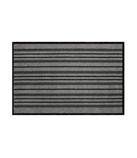 Tapis d'Entrée Anti-Poussière Piano 80x120cm Gris