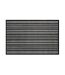 Tapis d'Entrée Anti-Poussière Piano 80x120cm Gris-1