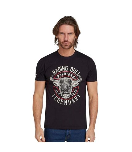 T-shirt warriors homme noir Raging Bull