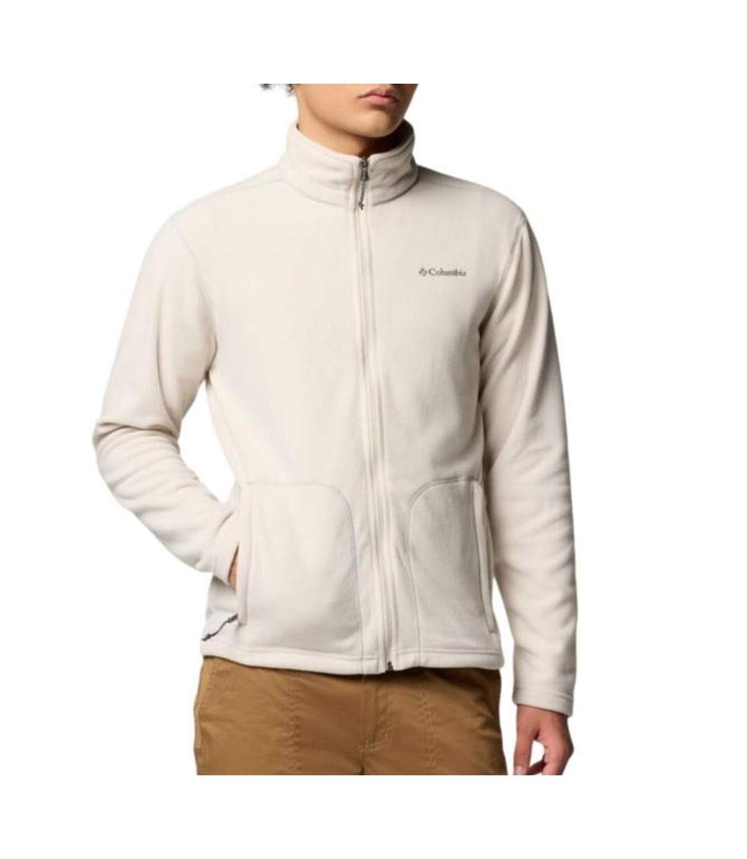 Veste polaire écru femme columbia fast trek light-1