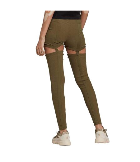 Legging Motif/style 2-en-1 Femme Vert Adidas