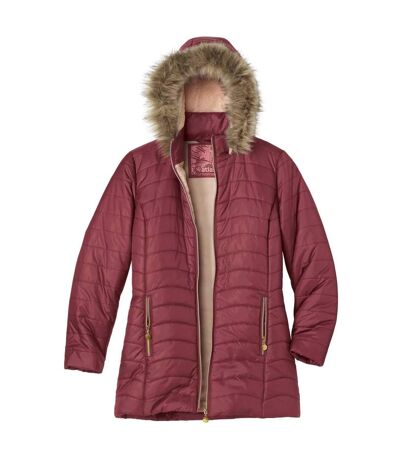 Doudoune matelassée femme bois de rose foncé Atlas For Women