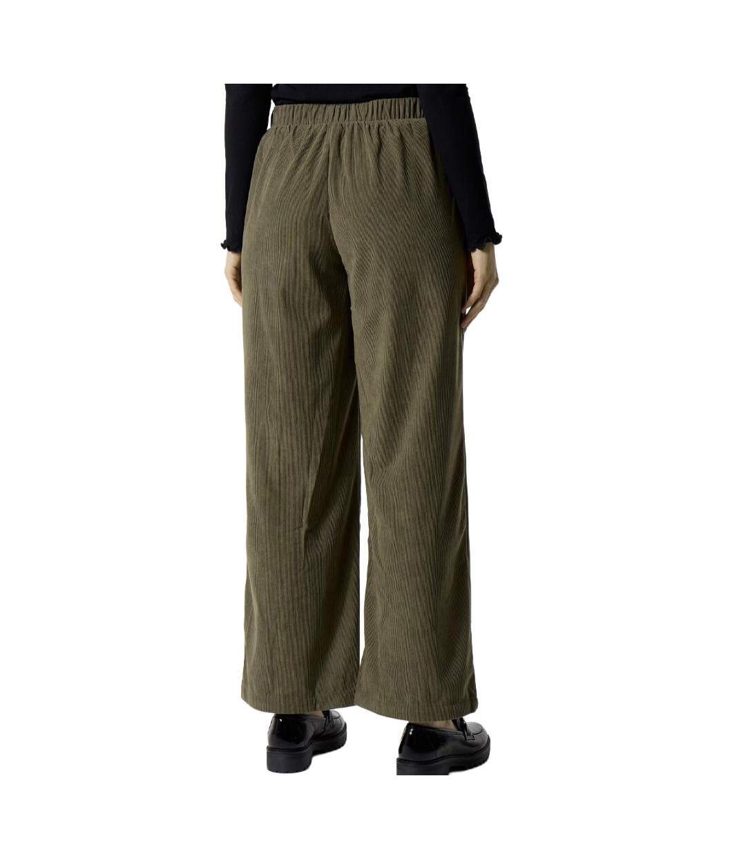Pantalon en velours vert foncé femme vero moda melly-2