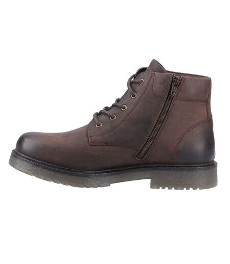 Mens bath leather boots brown Amblers